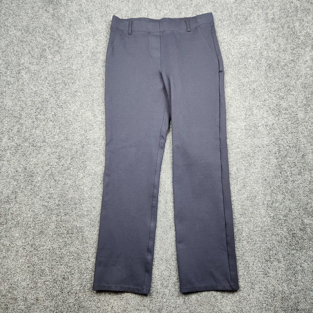 Quince Ponte Dress Pants Womens Small Blue Slim Pull On Stretch Office Work